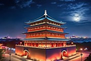 西安钟楼夜色，探寻古城西安的璀璨夜景攻略